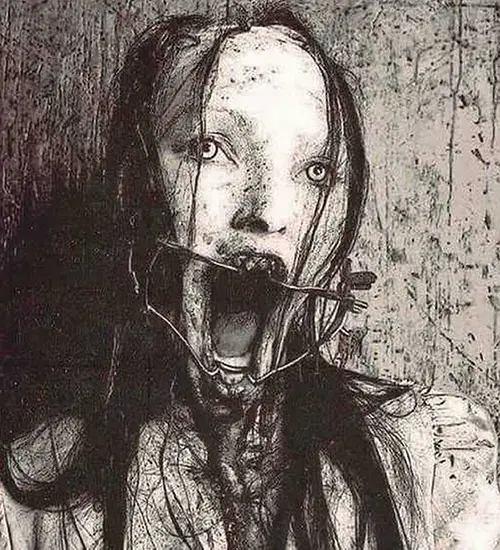 国外黑白色的恐怖照片