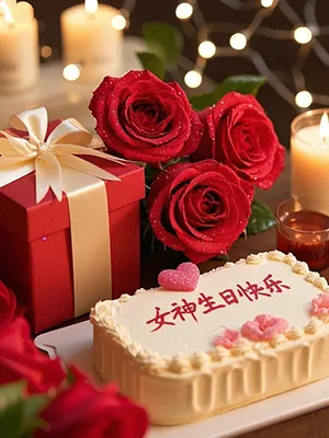 送给女朋友的生日鲜花和礼物，祝女神生日快乐
