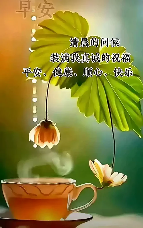 清晨的问候，装满我真诚的祝福